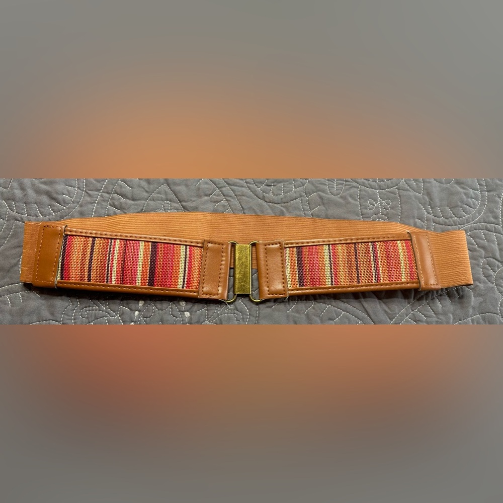 Women’s Brown/Multi Stretch Belt Size Large